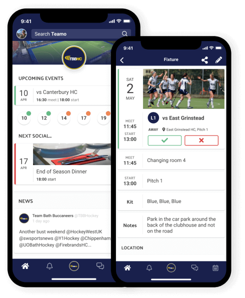 Teamo | The Sports Club Management App & Platform